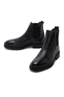 Men's Black Leather Chelsea Boots | Derimod Men's Black Leather Chelsea Boots | Derimod