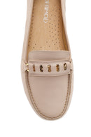 Kadın Bej Deri Loafer | Derimod Kadın Bej Deri Loafer | Derimod