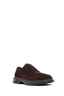 Men's Brown Lace-Up Thick-Soled Suede Leather Casual Shoes | Derimod Men's Brown Lace-Up Thick-Soled Suede Leather Casual Shoes | Derimod