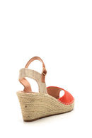 Women's Suede Wedge Heeled Espadrille Shoes | Derimod Women's Suede Wedge Heeled Espadrille Shoes | Derimod