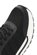 Erkek Siyah Bağcıklı Kumaş Sneaker | Derimod Erkek Siyah Bağcıklı Kumaş Sneaker | Derimod