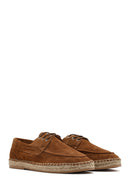 Men's Tan Suede Leather Espadrille | Derimod Men's Tan Suede Leather Espadrille | Derimod