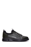 Erkek Haki Deri Casual Sneaker | Derimod Erkek Haki Deri Casual Sneaker | Derimod