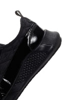 Women's Black Thick Soled Leather Sneaker | Derimod Women's Black Thick Soled Leather Sneaker | Derimod