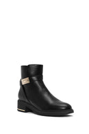 Women's Black Zippered Buckle Detailed Boots | Derimod Women's Black Zippered Buckle Detailed Boots | Derimod