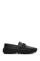 Erkek Siyah Tokalı Deri Loafer | Derimod Erkek Siyah Tokalı Deri Loafer | Derimod
