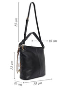 Woman Black Long-Strap Shoulder Bag | Derimod Woman Black Long-Strap Shoulder Bag | Derimod