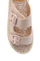 Women's Straw Detailed Slippers | Derimod Women's Straw Detailed Slippers | Derimod