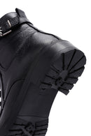 Women's Black Leather Zippered Boots | Derimod Women's Black Leather Zippered Boots | Derimod