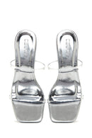 Women's Transparent Heeled Slippers | Derimod Women's Transparent Heeled Slippers | Derimod