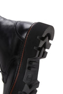 Men's Black Leather Zippered Casual Boots | Derimod Men's Black Leather Zippered Casual Boots | Derimod