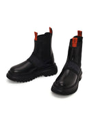 Harley Davidson Woman Black Nefud Thick-Soled Leather Chelsea Boots | Derimod Harley Davidson Woman Black Nefud Thick-Soled Leather Chelsea Boots | Derimod