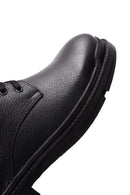 Men's Black Leather Zippered Casual Boots | Derimod Men's Black Leather Zippered Casual Boots | Derimod