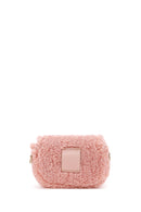 Women's Pink Plush Mini Crossbody Bag | Derimod Women's Pink Plush Mini Crossbody Bag | Derimod