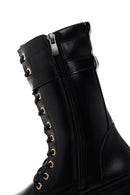 Women's Black Thick Soled Zippered Boots | Derimod Women's Black Thick Soled Zippered Boots | Derimod