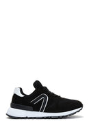 Erkek Siyah Süet Deri Sneaker | Derimod Erkek Siyah Süet Deri Sneaker | Derimod