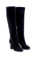 Women's Suede Heeled Boots | Derimod Women's Suede Heeled Boots | Derimod