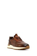 Men's Brown Thick-Soled Leather Casual Sneaker | Derimod Men's Brown Thick-Soled Leather Casual Sneaker | Derimod