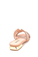 Women's Stone Detailed Casual Slippers | Derimod Women's Stone Detailed Casual Slippers | Derimod