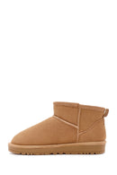Women's Tan Short Suede Boots | Derimod Women's Tan Short Suede Boots | Derimod