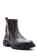 Men's Zippered Leather Boots | Derimod Men's Zippered Leather Boots | Derimod