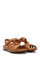 Kadın Taba Deri Comfort Sandalet | Derimod Kadın Taba Deri Comfort Sandalet | Derimod