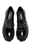 Kadın Deri Rugan Maskülen Loafer | Derimod Kadın Deri Rugan Maskülen Loafer | Derimod