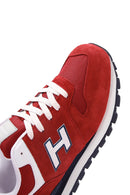 Hammer Jack Erkek Kırmızı Süet Deri Kolombiya M Sneaker | Derimod Hammer Jack Erkek Kırmızı Süet Deri Kolombiya M Sneaker | Derimod