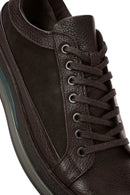 Men's Brown Lace-Up Leather Casual Sneaker | Derimod Men's Brown Lace-Up Leather Casual Sneaker | Derimod