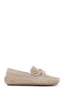 Men's Beige Suede Leather Loafer | Derimod Men's Beige Suede Leather Loafer | Derimod