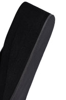 Women's Black Toe Stone Wedge Heel Jelly Slippers | Derimod Women's Black Toe Stone Wedge Heel Jelly Slippers | Derimod