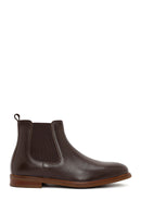 Men's Brown Leather Chelsea Boots | Derimod Men's Brown Leather Chelsea Boots | Derimod