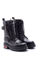 Women's Buckle Leather Boots | Derimod Women's Buckle Leather Boots | Derimod