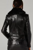 Marianna Women's Leather Jacket | Derimod Marianna Women's Leather Jacket | Derimod