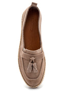 Kadın Süet Püskül Detaylı Espadril | Derimod Kadın Süet Püskül Detaylı Espadril | Derimod