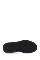Erkek Siyah Bağcıklı Deri Sneaker | Derimod Erkek Siyah Bağcıklı Deri Sneaker | Derimod