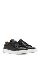 Men's Black Lace-up Leather Sneaker | Derimod Men's Black Lace-up Leather Sneaker | Derimod