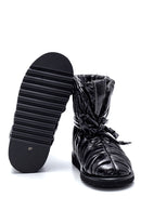 Women's Leather Shiny Puffy Boots | Derimod Women's Leather Shiny Puffy Boots | Derimod