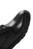Men's Black Zippered Leather Boots | Derimod Men's Black Zippered Leather Boots | Derimod