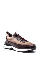 Men's Leather Suede Detailed Sneaker | Derimod Men's Leather Suede Detailed Sneaker | Derimod