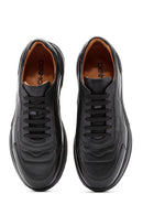 Men's Black Lace-up Leather Sneaker | Derimod Men's Black Lace-up Leather Sneaker | Derimod