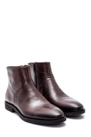 Men's Leather Zippered Classic Boots | Derimod Men's Leather Zippered Classic Boots | Derimod