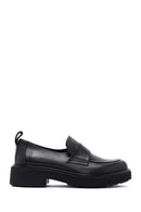 Kadın Siyah Deri Maskülen Loafer | Derimod Kadın Siyah Deri Maskülen Loafer | Derimod