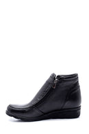 Women's Wedge Heeled Zippered Leather Boots | Derimod Women's Wedge Heeled Zippered Leather Boots | Derimod