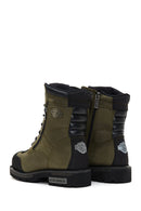 Harley Davidson Erkek Yeşil Riddick Deri Postal Bot | Derimod Harley Davidson Erkek Yeşil Riddick Deri Postal Bot | Derimod