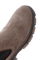 Men's Beige Suede Leather Chelsea Boots | Derimod Men's Beige Suede Leather Chelsea Boots | Derimod