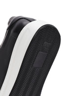 Erkek Siyah Bağcıklı Deri Sneaker | Derimod Erkek Siyah Bağcıklı Deri Sneaker | Derimod