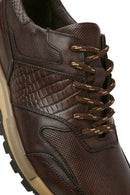 Men's Brown Lace-Up Leather Casual Sneaker | Derimod Men's Brown Lace-Up Leather Casual Sneaker | Derimod