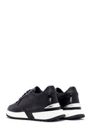 Erkek Siyah Bağcıklı Deri Sneaker | Derimod Erkek Siyah Bağcıklı Deri Sneaker | Derimod