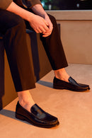 Men's Black Leather Classic Loafer | Derimod Men's Black Leather Classic Loafer | Derimod